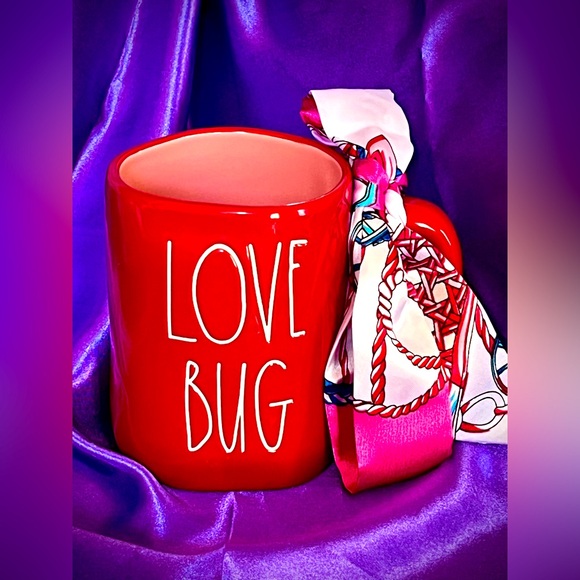 Rae Dunn "LOVE BUG" Mug By Magenta Large Coffee Tea Cup - Picture 1 of 5